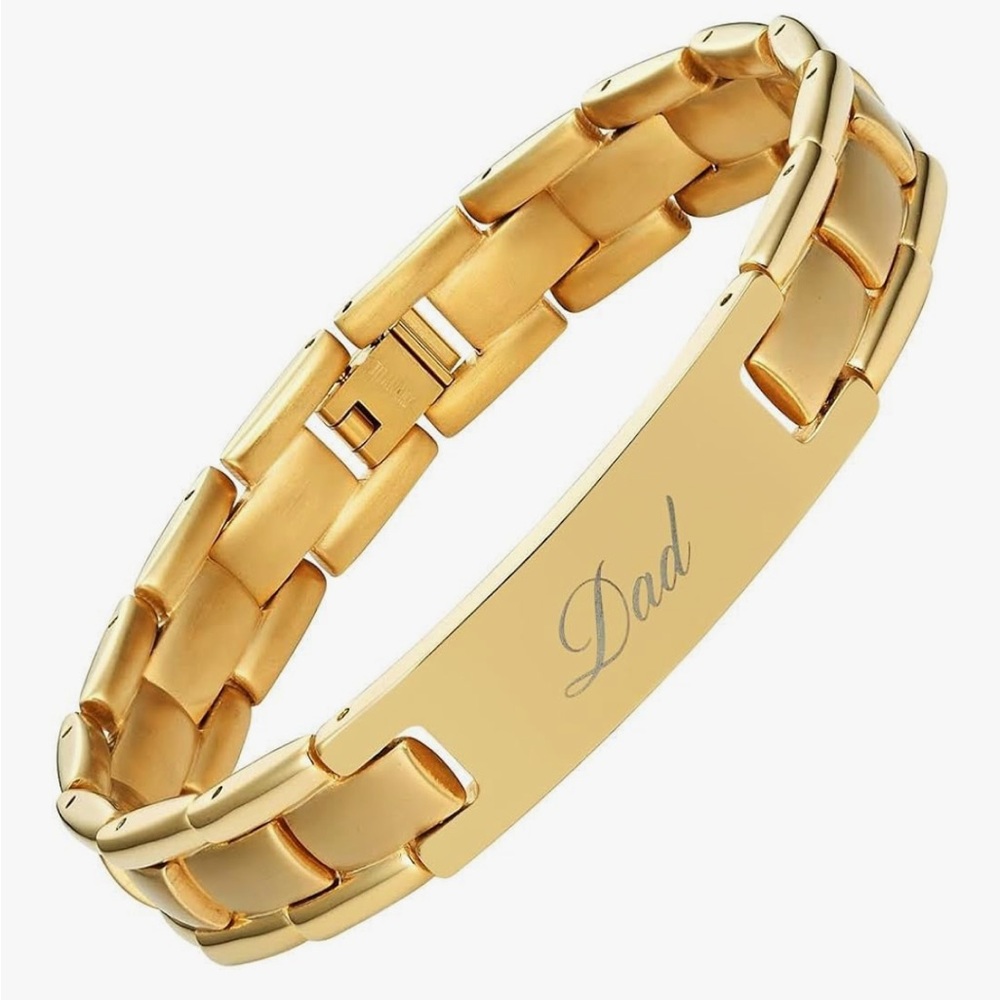 Willis Judd Gold Titanium Men’s Bracelet Gift Set - Dad